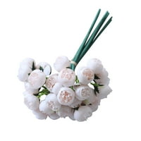 Yubutua 27Heads ArtIficial Lažni Camellia Rose Bouquet svileni cvijet vjenčani zabava Početna Brita