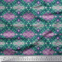 Soimoi pamučna voile tkanina Aztec Kilim print šivaći tkaninu širok