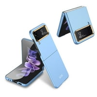 Allytech futrola za Samsung Galaxy Z Flip 5g mobitel, elektropiran metalni objektiv Okvir Sveobuhvatne