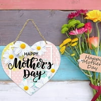 Majčin - kreativni znak potpisuju sretna vrata Dobrodošli na dan kućnog dekora u obliku srca