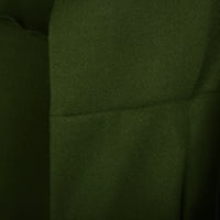 Zimski kaputi za žene plus veličine rever na otvorenom kapute Green XL