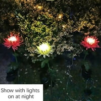 Solarni vrtni bašte, vanjski solarni cvjetovi cvjetni svjetla, vodootporna LED solarna ukrasna svjetla