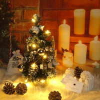 Malo božićno drvce sa lampicama, mini desktop dekoracije za kućnu kupovinu