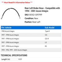 Crevo zadnje lijeve kočine - kompatibilna sa - Acura Integra 2000