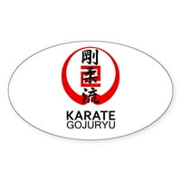 Cafepress - Gojuryu karate simbol i kanji naljepnica - naljepnica