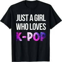 Žene vrhovi smiješni k-pop korejski pop muzički ljubitelj ljubitelja majice poklon posada vrata za zabavu