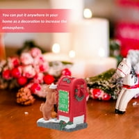 Božićni mailbo figurini božićni desertni stol ukras Xmas Tree Ornament