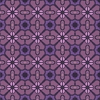Ahgly Company Zatvoreni trg uzorak ljubičasta Iris Purple Područje prostirke, 8 'kvadrat