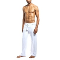 Muške ledene svilene hlače flertne salone labave sportove joga hlače padžama hlače