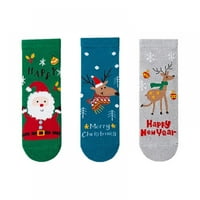 Parovi Božićne čarape Dječji dječaci Djevojke Socks Santa Claus Reindeer Snjegović Šarene smiješne pamučne