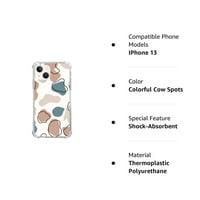 Šarene torbe Cow Spots Kompatibilan je s iPhone 14, estetskim umjetničkim dizajnom TPU full cover-otporna