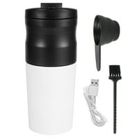 Kup brusilice za kafu, nehrđajući čelik Električni mlin za kavu, prenosiv za kućni ured bijeli