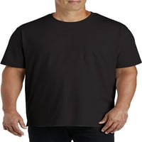 Velike i visoke osnove DXL muške postepene džepne majice, teal, 5xlt, od 2