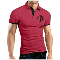 Muška košulja Muška golf košulja Casual Sports V Retdbed ovratnik kratki rukav modni casual solid boja