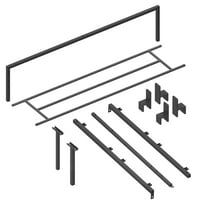 Twin Metal Platform krevetni okvir sa čvrstim čeličnim letvicama, fondacija za madrac Ne BO Spring potreban