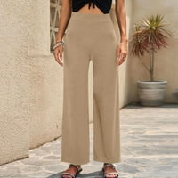 Ženske hlače Elastična struka pantalona hlače labavi pant Solid boja casual pantalone Leisure Streetwear