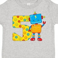 Inktastic Ovaj robot je pet-peti rođendanski poklon dječaka majica ili majica mališana