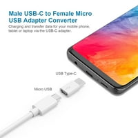 Ženski mikro USB pretvarač u muški USB adapter za priključak. Podrška sinhronizaciju prenosa podataka