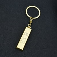 Elaborat Ključni lanci Ključni privjesci Gold Bar dizajn Ključni prstenovi ukrasi