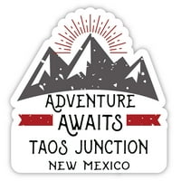 Taos Junction New Mexico Suvenir Vinil naljepnica naljepnica Avantura čeka dizajn