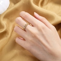 Jiyugala prstenovi za žene prsten za žensko retro otvorenog otvora prsten za prstenke tanki prsten za