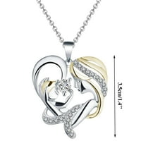 Personalizirajte maternalnu ogrlicu za žensku ogrlicu Memorial Privjesak nakit poklon ogrlica od srca
