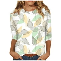 Košulje za žene za žene Slatko cvijeće Ispiši grafički teženi bluze casual plus veličina osnovnih vrhova