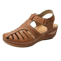 Ljetne sandale za žensko čišćenje, sandale Žene DRESSY Summer Peep Toe Platform Sandale cipele Klinovi