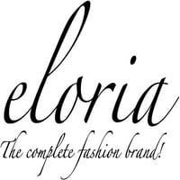 Eloria Geometrija ispisana ženska modna stilska dužina koljena u dizajnu okruglog vrata Kurti haljina