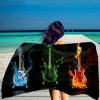 Gitara za plažu ručnik za mikrofiber Brzo suho dječake Djevojke Pokloni Kupatilo Sportski ručnik Muzički