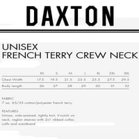 Daxton Atlanta Duks atletski fit pulover Crewneck Francuska Terry tkanina, dukserica za breskve crvena