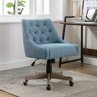 Okretni uredski stolica, modernu tufativna okretna stolica za tapaciranu stolicu sa drvenom bazom i