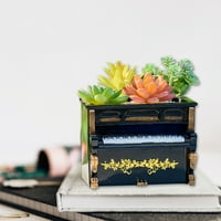 Dengmore Alati za kuhanje Vintage klavir Cvjetni komplet Sučni sadnica za sučno sadnica Desktop Postrojenja