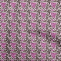 Onuone viskoza Šifon Fuschia Pink tkanina Tropsko lišće Šivaće materijal Ispis tkanina sa dvorištem