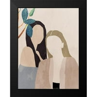 Wilson, Aimee Crni moderni uokvireni muzej umjetnički print pod nazivom - bujnim lišćem i