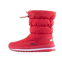 Kesitin dame otporne na snježne pahulje mokasinske cipele za čizme lagane snježne čizme debele crvene