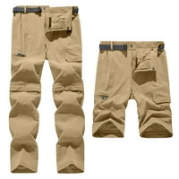 CLLios muške odvojene hlače za punjenje Elastične vanjske planinarske hlače Sportske hlače i hlače pantalone