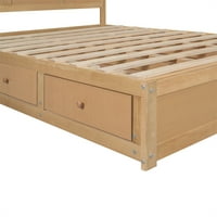 Krevet sa platformom sa ostavim i ladicama, puni drveni kraljica platforma platforma okvir kreveta s