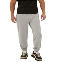 Biekopu Men Casual Punterpants, bočni gumb Elastični struk kontrast Boja Sportske hlače Pantalone sa