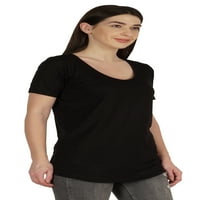 Inkmeso Basic u vrat ljetna majica kratki rukav obični pamučni majica ženske žene