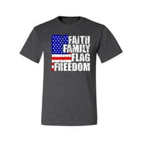 Divlji Bobby, Faith Fairt Freedom Freedom, američki ponos, muške grafičke teže, Heather Black, Medium