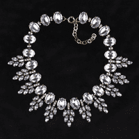 Rush ženske ogrlice privjesci kristalni listovi kravični lanci modni vintage dodaci Kristalno vjenčani