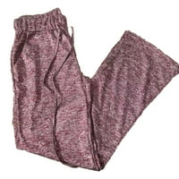 Traperice za žene čišćenje modnih ženskih džepova sa visokim strukom labave vučne vunene noge joga hlače