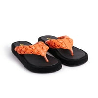 Sanviglor Womens Flip-Flops Comfort Toboz papuče Ljeto Thong Sandal Street Prozračne meke PU noge Neklizne