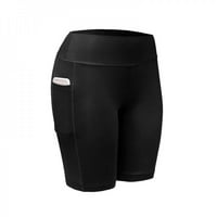 Kratke hlače za vježbanje visokih struka za žene Biker kompresije kratkim gamašima za jogu iz džepova