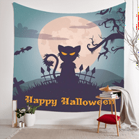 Halloween Dekorativna tapiserija, Jack O 'fenjer tapiserija, za spavaću sobu dnevni boravak spavaonica,