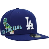 Muški novi Era Royal Los Angeles Dodgers IzgledaView 59fifty ugrađeni šešir