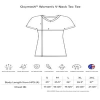 Stručni brend Oxymesh Performanse Actither odjeća V-izrez majica za žene