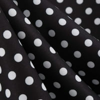 Ženske ležerne polke tačke tiskane kratke rukave na duhu zasteljice za patchwork dame ljuljačka haljina