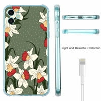 Prekrasna futrola za cvijeće za iPhone, estetsko umjetničko dizajn uzorak TPU Shock Proof Cover futrola